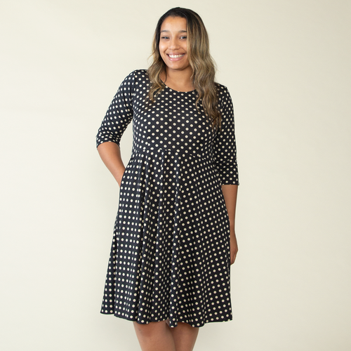 Naomi Dress - Power Polka Dot